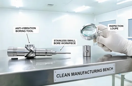 Medical stainless boring operation