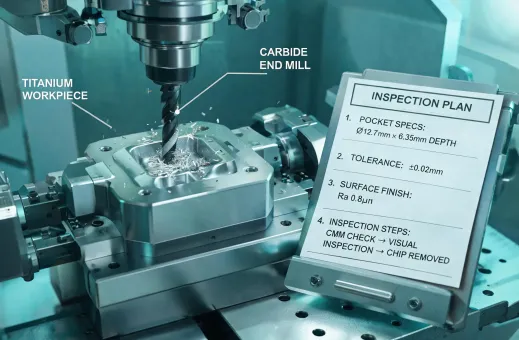 Aerospace titanium pocket machining